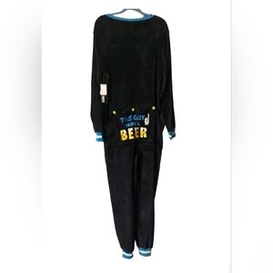 This Guy Needs A Beer Fleece Onesie, Union Suit